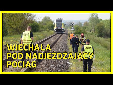 GŁOGÓW. Wjechała pod nadjeżdżający pociąg