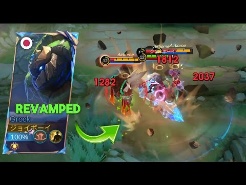 Revamped GROCK is a MONSTER Now!! 💥 (One-Shot Build) | Mobile Legends