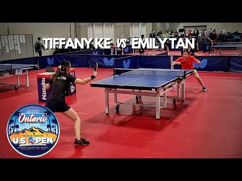 Tiffany Ke (2328) vs Emily Tan (2294) // 2022 US OPEN TT - U19 Girls Playoffs - 12-20-22