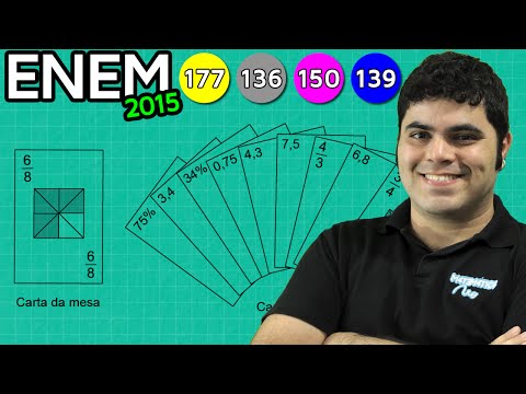 ENEM 2015 Matemática #4 - Frações Equivalentes, Números Decimais e Porcentagem