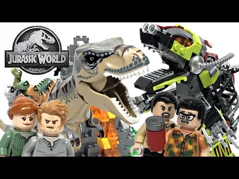 LEGO Jurassic World T. Rex vs Dino-Mech Battle review! 2019 set 75938!