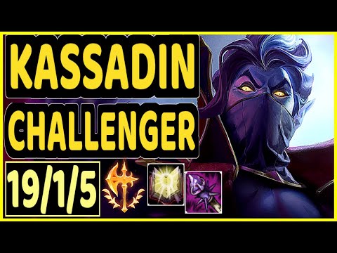 DAWIDSONEK (KASSADIN) - 19/1/5 KDA CHALLENGER GAMEPLAY - EUW