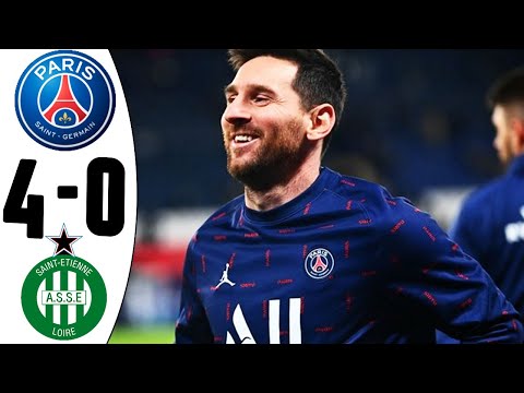 PSG vs St-Etienne 4-0 All Goals and Highlights Football 2022