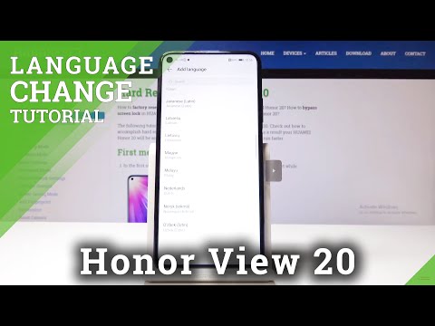 How to Change Language in Honor 20 - Set Up Honor Language