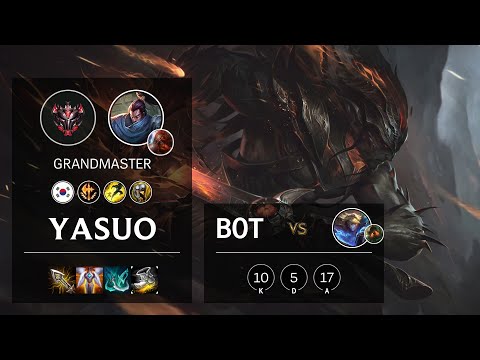 Yasuo Bot vs Ezreal - KR Grandmaster Patch 10.14