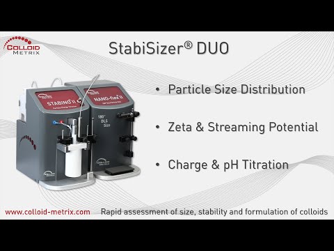 Particle Size and Zeta Potential measurement with StabiSizer DUO