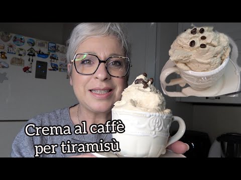 CREMA  AL CAFFE' PER TIRAMISU' e per farcire dolci, facile e golosa SENZA COTTURA SENZA UOVA