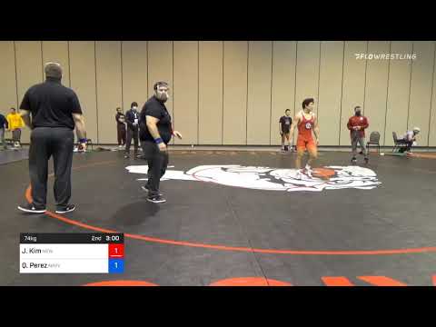 74 Kg Consolation Joshua Kim New England Regional Training Center Vs Quentin Perez Navy Marine Cor