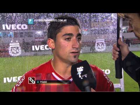 Pisano:"Entré bien".Independiente-Quilmes.Fecha 7.Torneo Primera División 2014.FPT