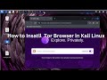How to install  tor browser in kali linux