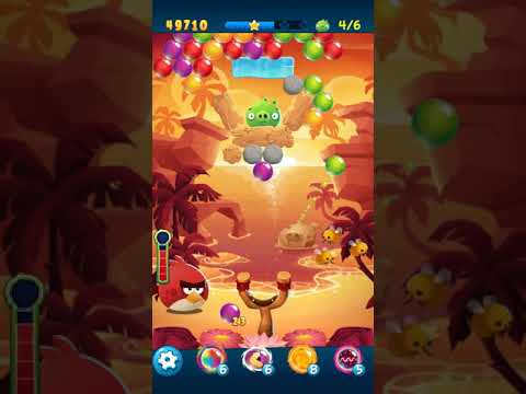 Angry Birds POP Bubble Shooter - Level 58. Gameplay Android walkthrough