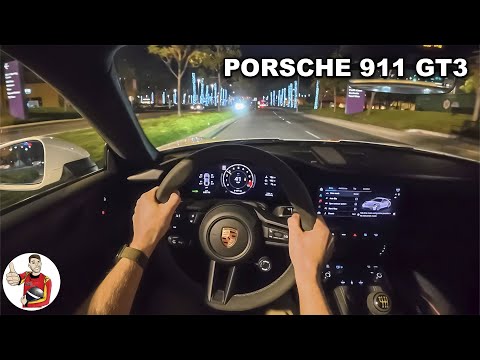 2025 Porsche 911 GT3 POV Night Drive (3D Audio)(ASMR)