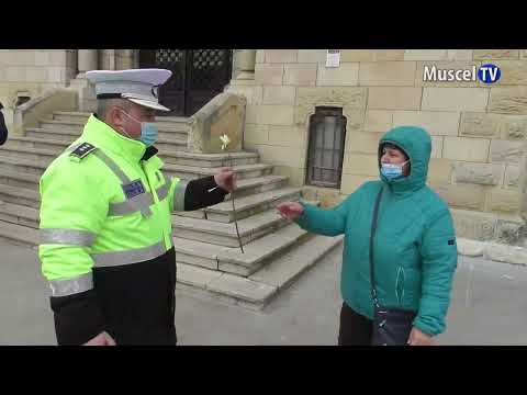 Jurnal MUSCEL TV  01.03.2022 Polițiștii au oferit flori de 1 martie