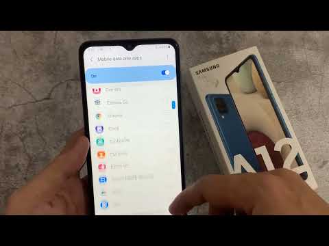 Samsung Galaxy A12: How to Enable/Disable Mobile Data Only Apps