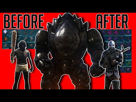 ARK : LAVA GOLEM | How to RUN the cave and get EASY loot