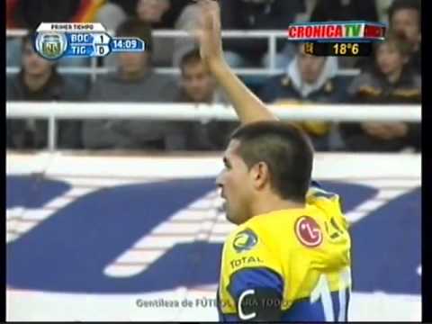 Boca  Juniors 1  Versus Tigre 0 Apertura 2011 Gol de Rivero