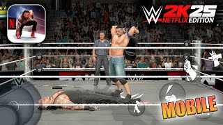 John Cena vs Undertaker Weapon Match WWE 2K25: Netflix Edition Gameplay (iOS, Android)