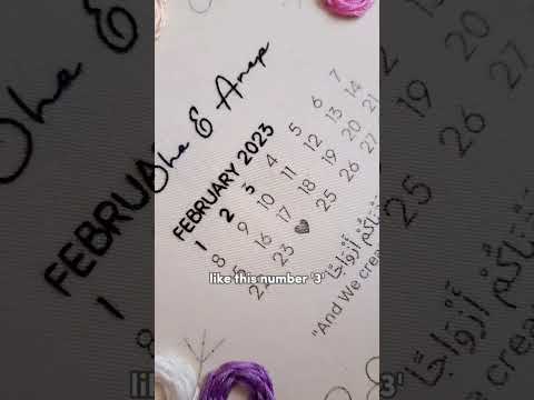 How to embroider numbers (or letters) #embroidery #shorts