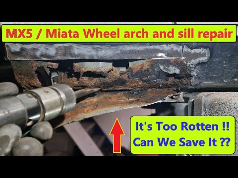 MX5 / Miata MK1 wheel arch and sill repair : 2022