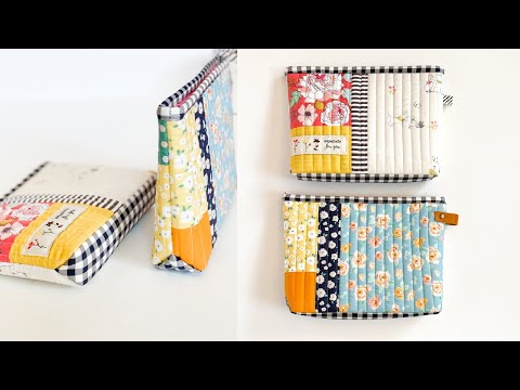 How to make a Quilted Zipper Pouch | Beginner friendly Sewing Bag