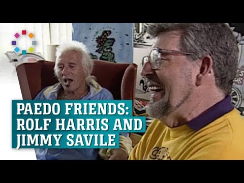 Rolf Harris jokes with paedophile Jimmy Savile on TV