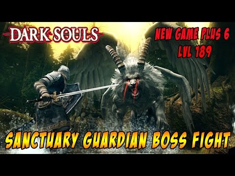 Dark Souls Sanctuary Guardian Boss Fight ( New Game Plus 6 Lvl 189 )
