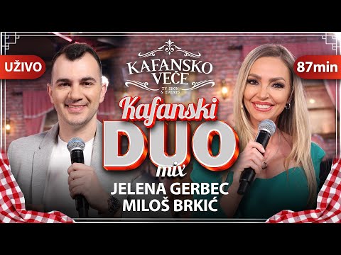 JELENA GERBEC & MILOS BRKIC - KAFANSKI DUO MIX 87MIN | UZIVO | (ORK. ACE STOJNEVA) | 2023