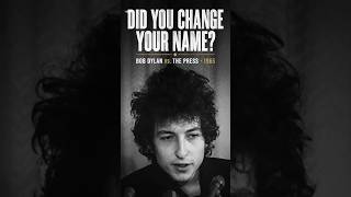 “Is It True You Changed Your Name?” — Bob Dylan vs. the Press (1965) #shorts #bob dylan #press