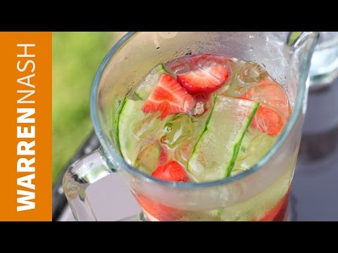 Strawberry & Cucumber Water Recipe - Refreshing & Detox - Recipes by Warren Nash