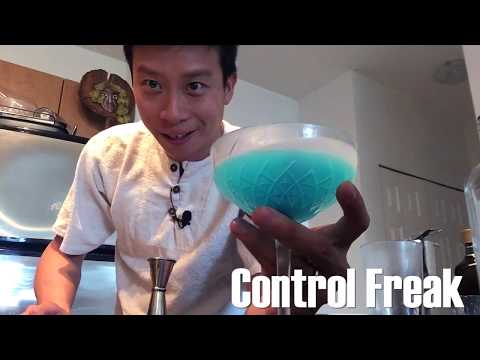 Original Cocktails: The Control Freak with Vodka and Blue Curaçao