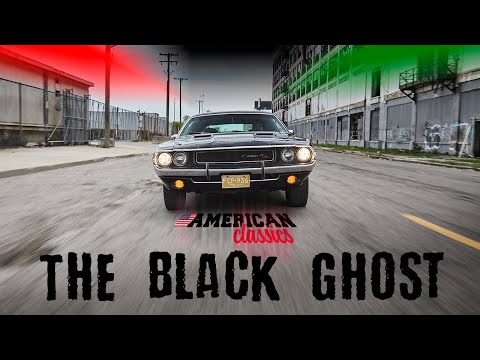 The BLACK GHOST - AMERICAN CLASSICS meets the Detroit street racing legend - 1970 Dodge Challenger