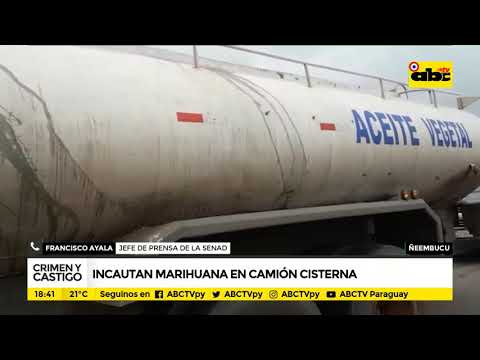 Crimen y Castigo: Incautan marihuana en camión cisterna