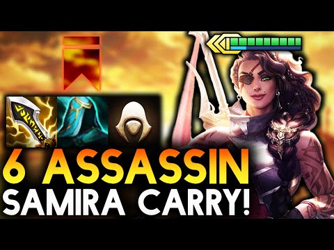 NEW SET 6 SAMIRA 3 ASSASSIN CARRY WITH 3 IMPERIAL BUFF!! | Teamfight Tactics SET 6 PBE