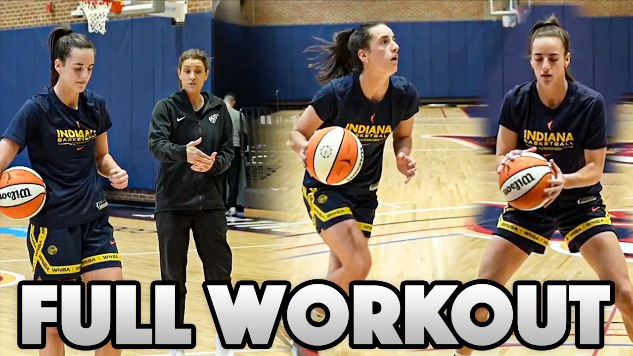 Caitlin Clark FULL Offseason Workout With Stephanie White... (Reaction)