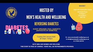 Reversing Diabetes - Men's Health Meetup Jan 2026