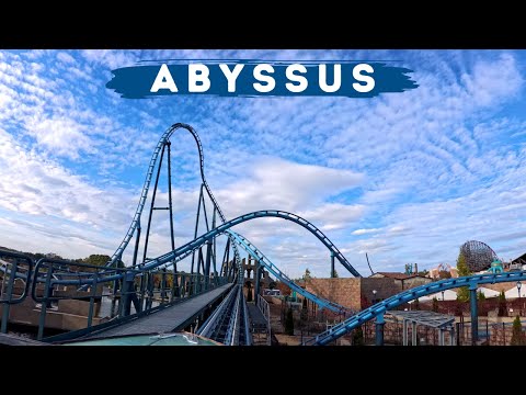 Abyssus on ride first row 4k POV / Energylandia