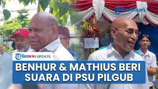 PSU Pilkada Papua: Benhur dan Mathius Kompak Gunakan Hak Pilih hingga Partisipasi Pemilih Rendah