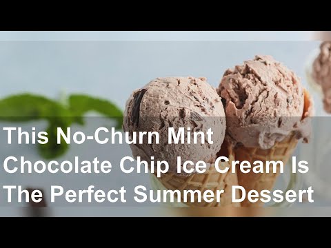 This No-Churn Mint Chocolate Chip Ice Cream Is The Perfect Summer Dessert