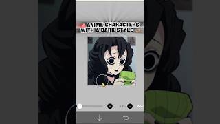 Swapping the color of anime characters for Black🖤 #kny #naruto #bokunohero #demonslayer #art #edit