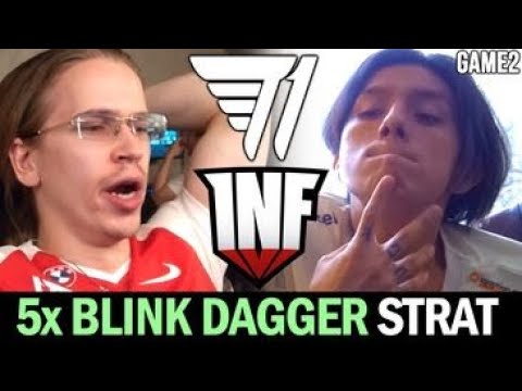 T1 vs INFAMOUS - 5x Blink Dagger Strat vs Counterpick TI11