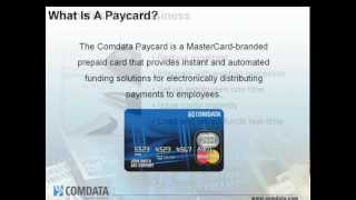 Comdata MasterCard Paycard Overview