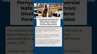 Download lagu Deretan Pernyataan Kontroversial Ahmad Sahroni & Nafa Urbach Picu Dicopot dari Anggota DPR RI mp3