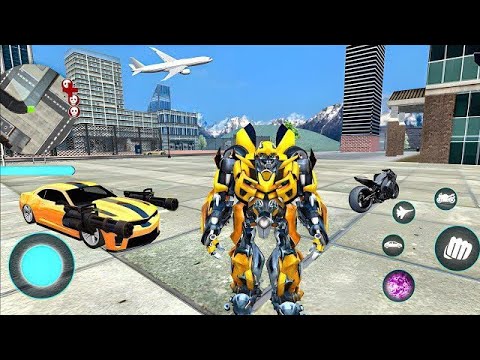 Bumblebee Multiple Transformation Jet Robot Car Game 2020 - Android Gameplay