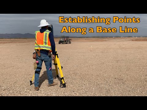 Surveying: Establishing Points Along a Base Line