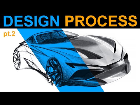 Car Design  Process Pt.2 How designers sketch cars.