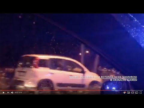 Nuoro, incidente alla rotonda di via Mannironi