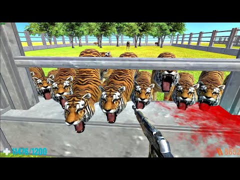 Survive in Zoo with Vicious Animals - FPS Perspective! Animal Revolt Battle Simulator