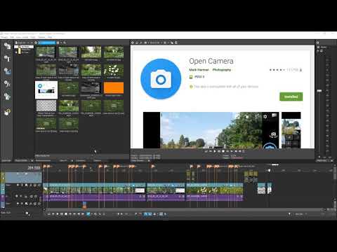 Open Camera Tap Zoom frame by frame and Phi 3x3 Grid