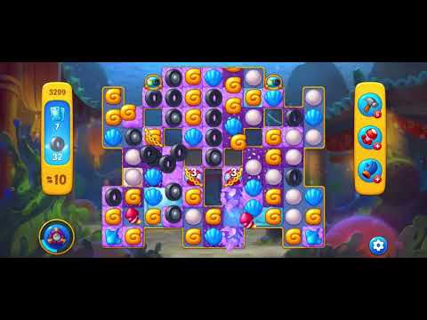 Fishdom level 3299 with free bombs