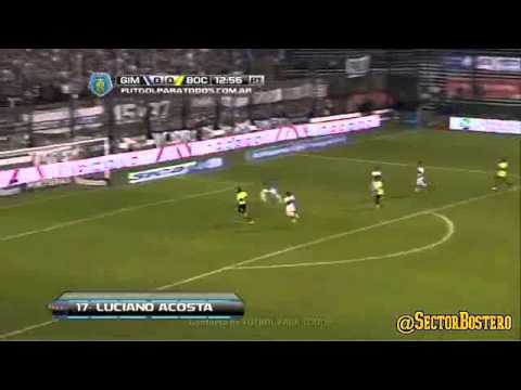 Gol Acosta - Gimnasia 0 Boca 1